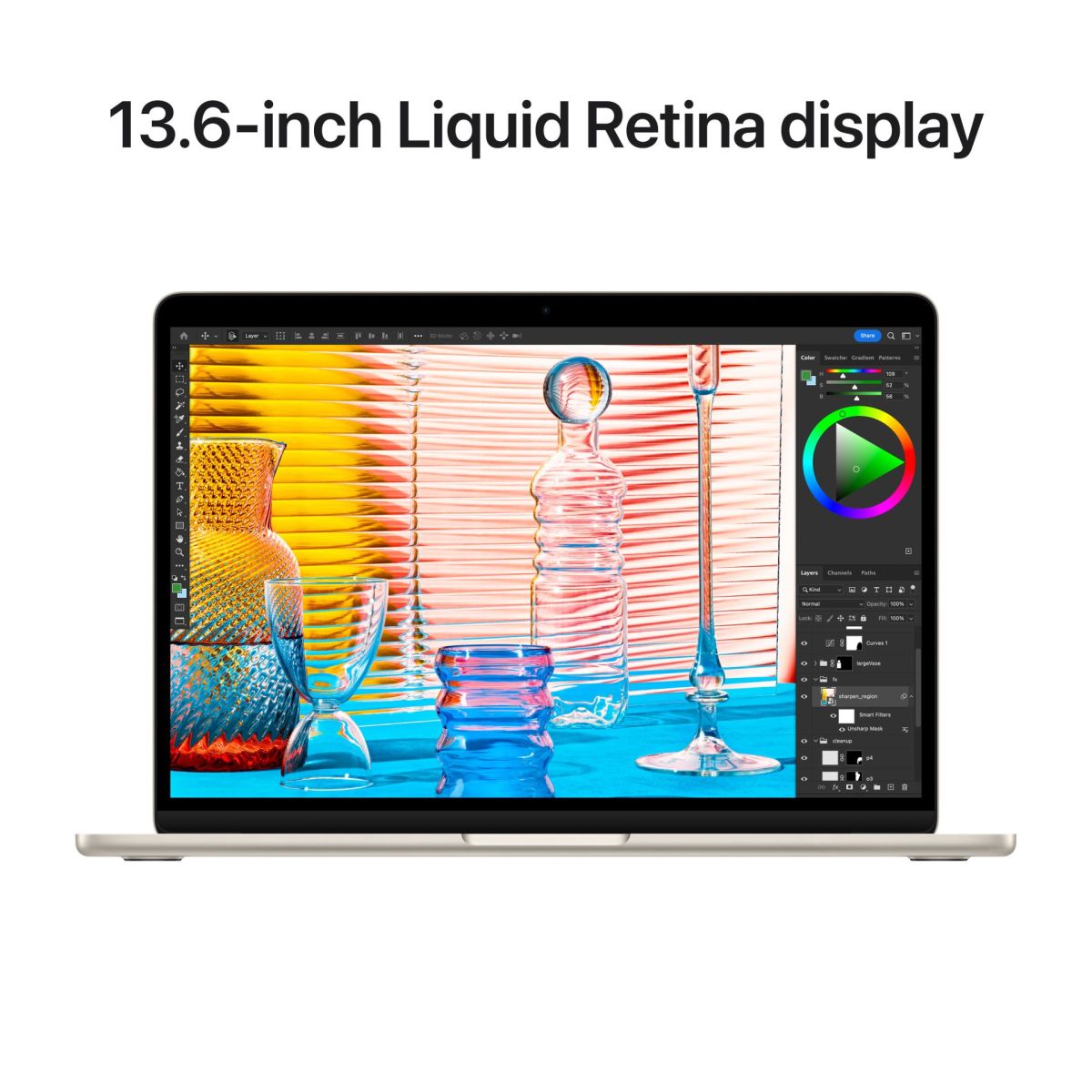 MacBook_Air_13_in_M2_Starlight_PDP_Image_Position-5__WWEN MacBook Air 13" Apple M2 CPU 8C GPU 8C SSD 256Go - Starlight