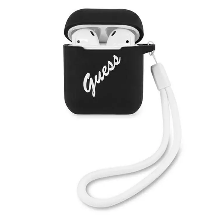Etui En Silicone Guess Pour AirPods / AirPods 2 - Black