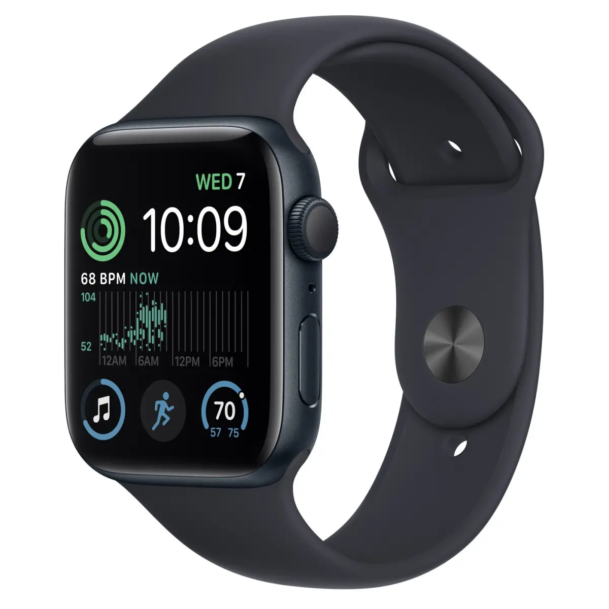 Apple Watch SE GPS Boîtier alu Minuit 44mm Bracelet Sport Minuit
