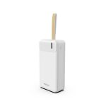 Power Bank Miqia 30000 mAh avec câble USB-C - Blanc