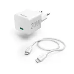 Chargeur Rapide hama Mini avec câble Lightning Power Delivery (PD) 20W