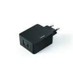 Chargeur hama USB-C / USB-A Power Delivery (PD), 30 W, Noir