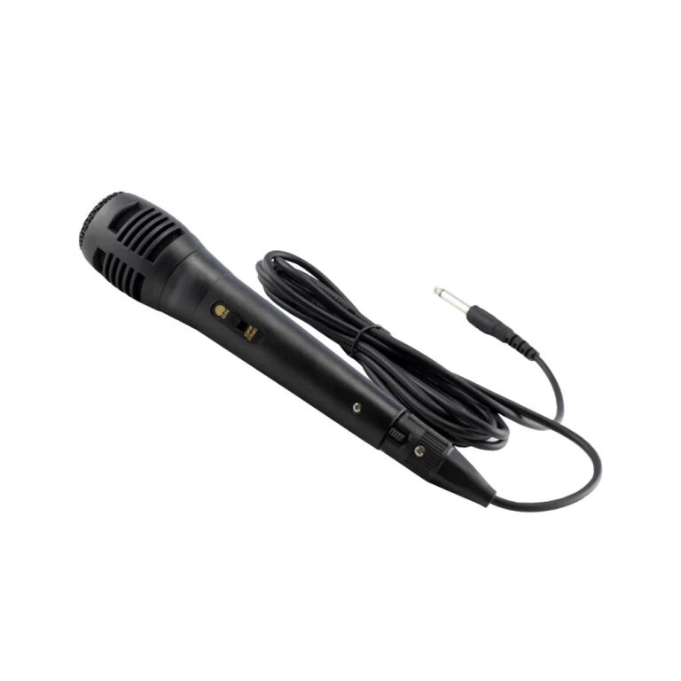 Microphone Omega Jack 6.3mm 3M Pour Karaoke - Noir