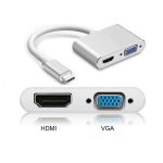 Adaptateur USB-C vers HDMI + VGA