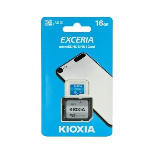 Carte Mémoire 16 Go KIOXIA Avec Adaptateur