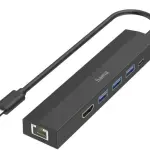 Hub USB-C Hama 6 Ports 3 USB-A / USB-C / HDMI / ETHERNET