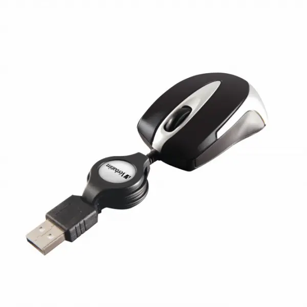 Mini Souris Optique Verbatim USB Avec Cable USB Rétractable
