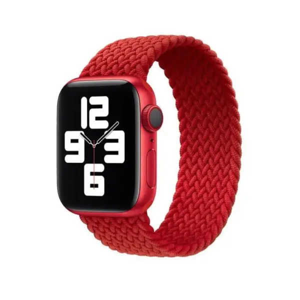 Bracelet Boucle Unique Tressée Pour Apple Watch 38/40 mm -Red