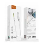 Cable Type-C Vers Jack VIDVIE 3.5mm/ 150cm - White – Image 2