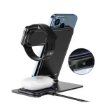 Station De Charge Vidvie 3 en 1 15W - Dark Purple – Image 2