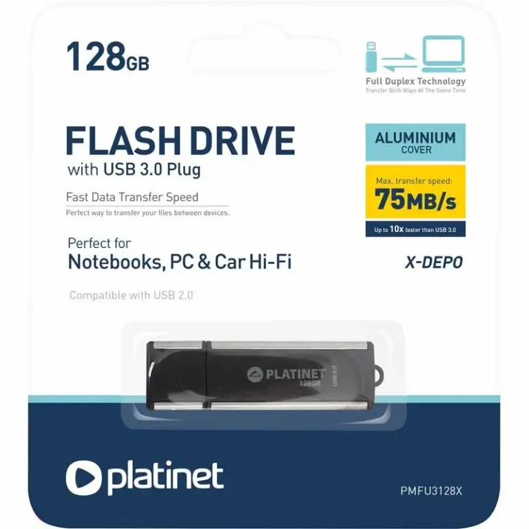 Flash Disque 128 GB Platinet USB 2.0