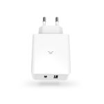Chargeur Ultra-Rapide Secteur KSIX USB-C 45W - Blanc