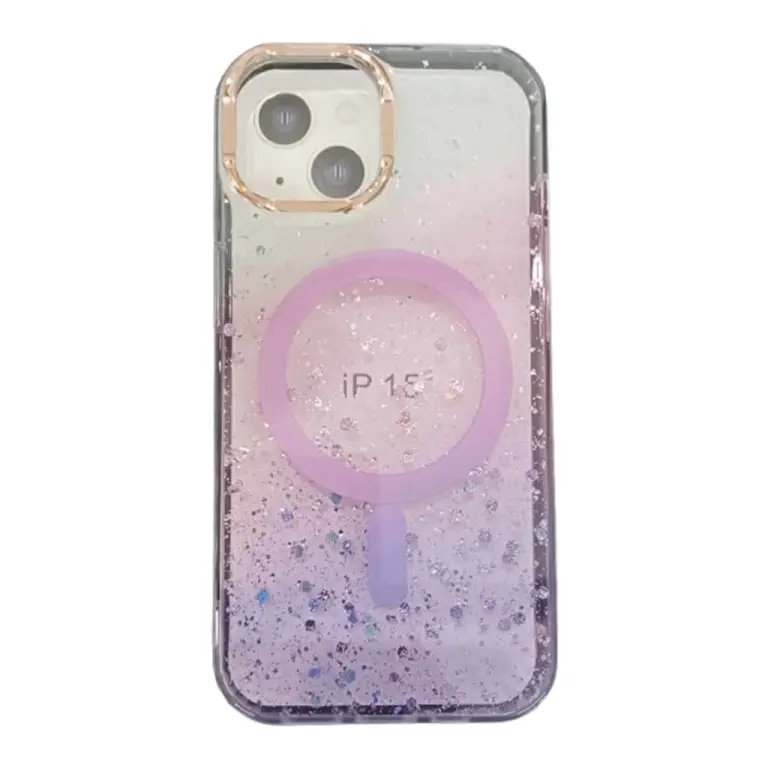 Coque à Paillettes Avec MagSafe Pour iPhone 15