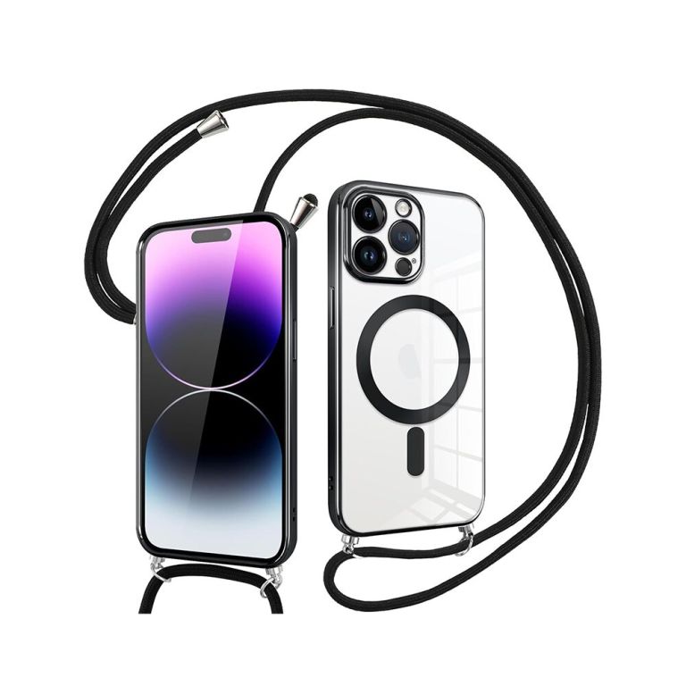 Coque Avec Cordon Bandoulière + MagSafe Pour iPhone 14 Pro Max