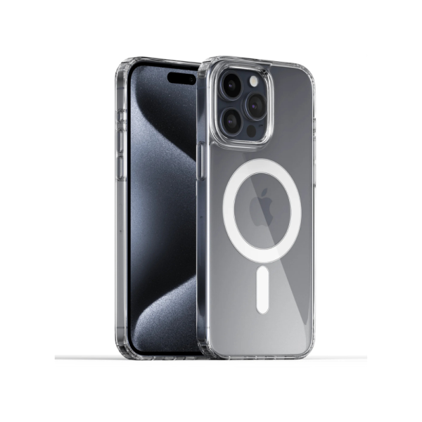 Coque transparente Avec MagSafe Pour iPhone 15 Pro