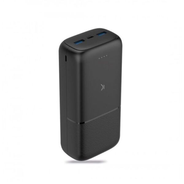 Power Bank KSIX Supra 30000 mAh / 20W avec câble USB-C - Noir