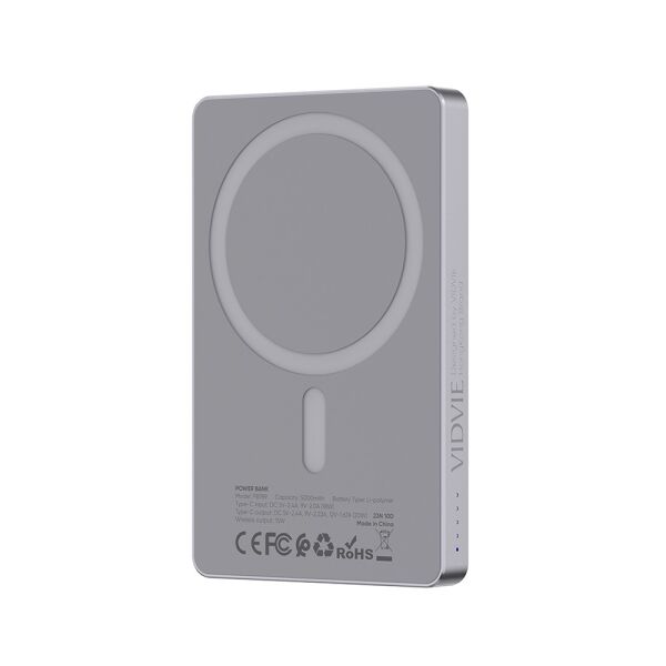 Power Bank Vidvie 5000 mAh 20W + 15W Magnetic
