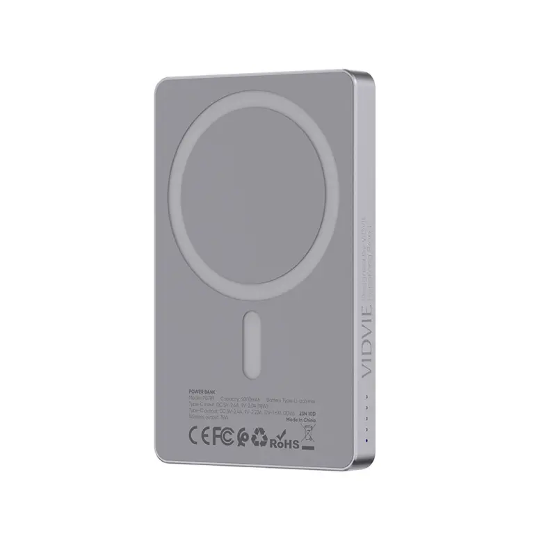 Power Bank Vidvie 5000 mAh 20W + 15W Magnetic