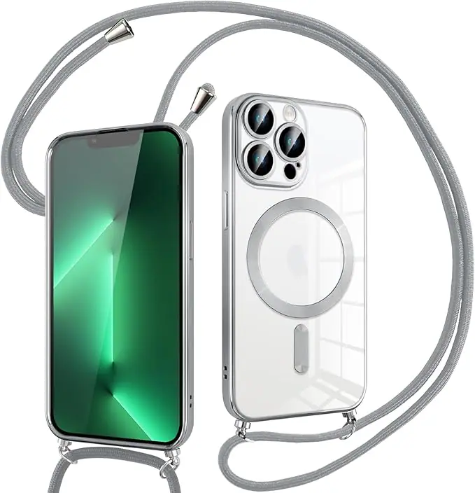 coque avec magsafe pour iphone 15 pro max gris