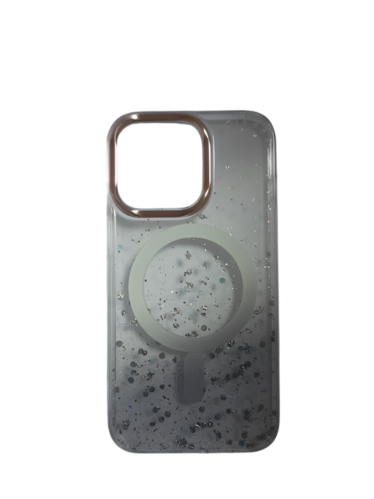 noir Coque à Paillettes Avec MagSafe Pour iPhone 14 Pro Max
