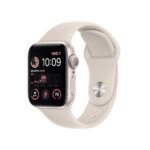 Apple Watch SE GPS Boîtier alu Starlight 40mm Bracelet Sport Stralight