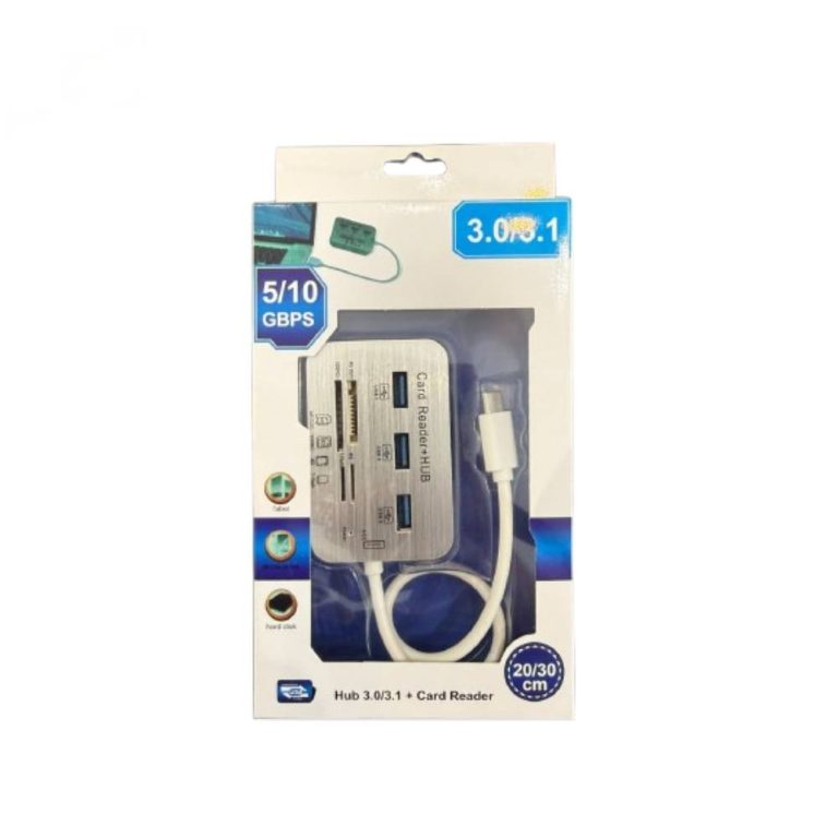 hub 3 ports usb lecteur carte