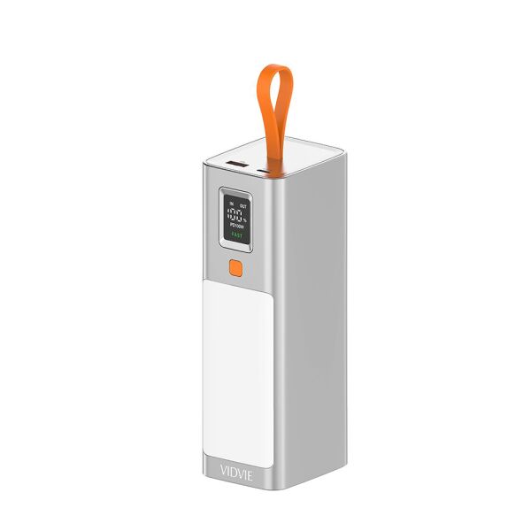 Power Bank Vidvie 40000 mAh / 65W / 3A Super Fast Charge - Silver