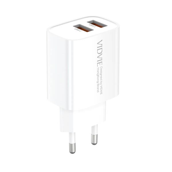 Chargeur Secteur VIDVIE 2*Ports USB 2.4A Fast Charging