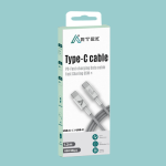 Cable Type-C Vers Type-C ARTEK 65W 1.2M - White – Image 2