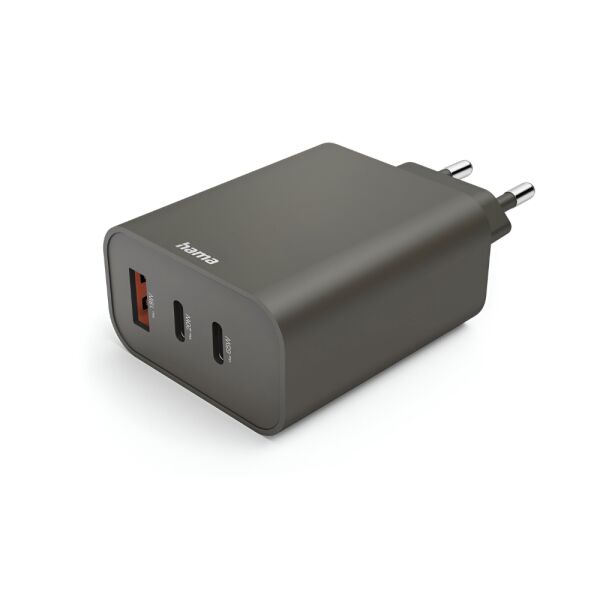 Chargeur Secteur Rapide hama USB-C 65W 2*USB-C + USB-A - Noir
