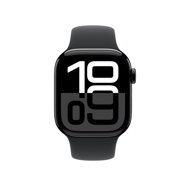 Apple Watch S10 GPS 42mm Jet Black Al Case With Black Sport Band M/L
