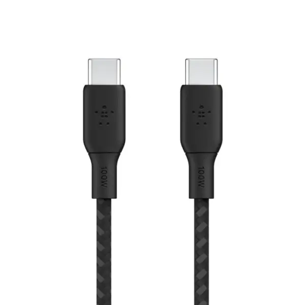 Cable USB-C Vers USB-C Belkin 100W 3M - Black