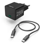 Mini Chargeur Rapide Hama USB-C 25W - Noir