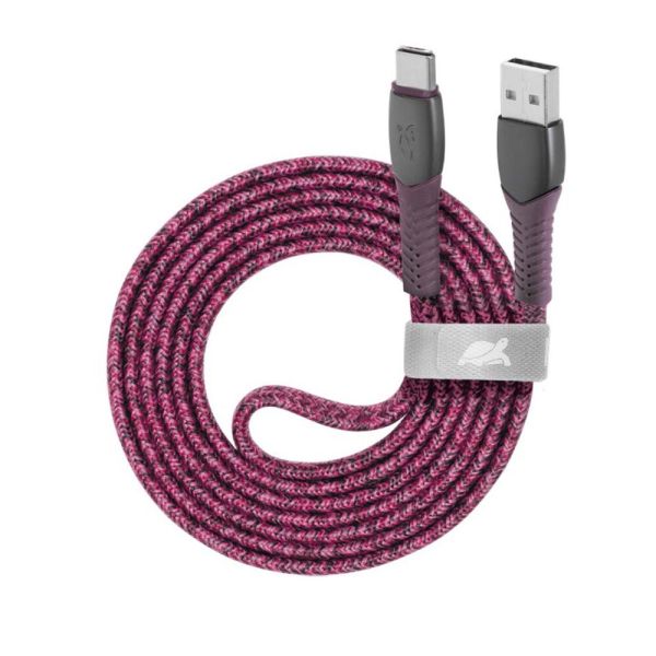 Cable USB-A Vers Type-C RIVACASE 1.2M - Violet