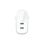 Chargeur Rapide Secteur Belkin 60W (2*USB-C) - Blanc – Image 4