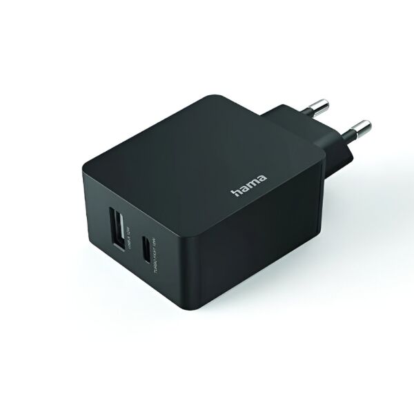 Chargeur Secteur Hama USB-C 18W USB-A 12W