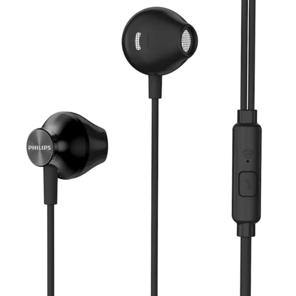 Écouteurs PHILIPS Avec Microphone - Noir