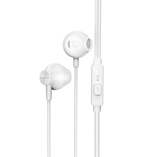Écouteurs PHILIPS Avec Microphone - Blanc
