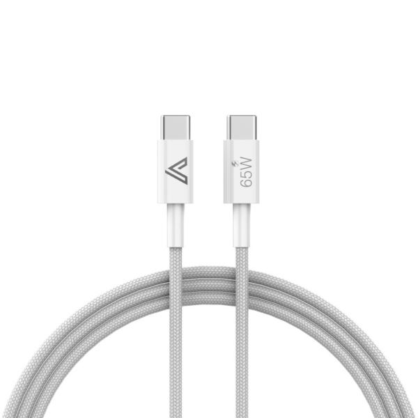 Cable Type-C Vers Type-C ARTEK 65W 1.2M - White