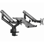 Support d'écran de Bureau max 32" avec Plateau Pour Laptop Jusqu'à 15,6" (8 kg) – Image 2