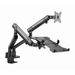 Support d'écran de Bureau max 32" avec Plateau Pour Laptop Jusqu'à 15,6" (8 kg) – Image 4