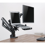 Support d'écran de Bureau max 32" avec Plateau Pour Laptop Jusqu'à 15,6" (8 kg) – Image 6