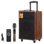 Haut Parleur Sans Fil BAAB BQ8 Avec Microphone - Bois – Image 2