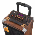 Haut Parleur Sans Fil BAAB BQ8 Avec Microphone - Bois – Image 3