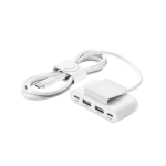 Hub Belkin 2 ports USB-C et 2 ports USB-A 2M - Blanc – Image 3