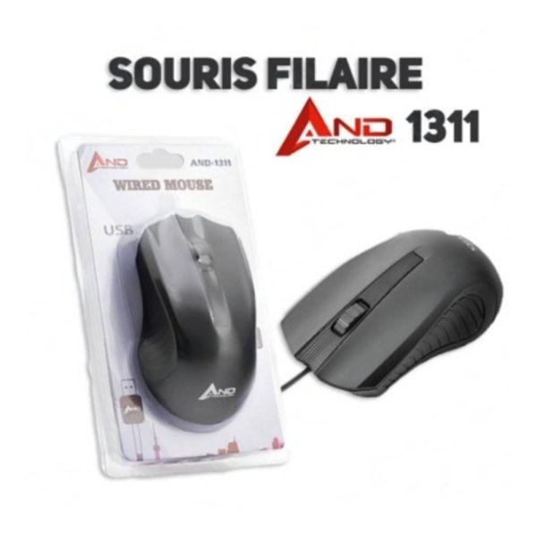 souris optique and-1311 noir