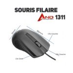 souris optique and-1311 noir
