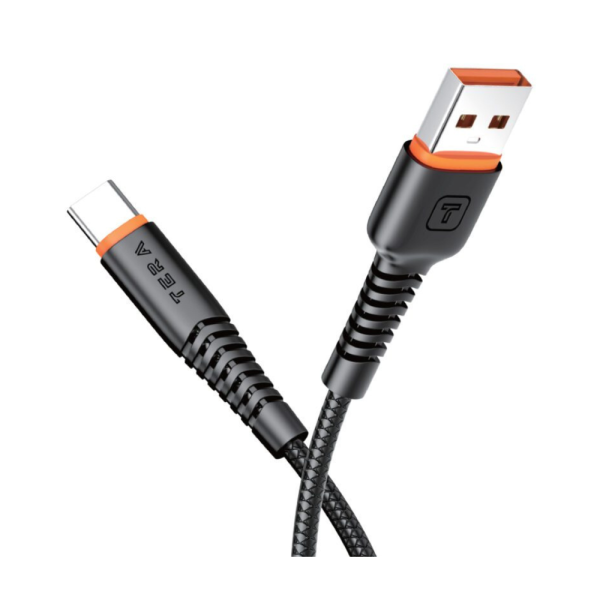 Cable Type-C Vers USB-A TERA Fast Charging 1m - Noir
