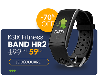 Bracelet connecté KSIX Fitness Band HR2 – Noir ADS
