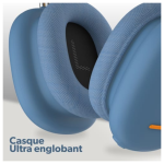 Casque Bluetooth T'nB Bounce Autonomie 50h - Bleu – Image 4